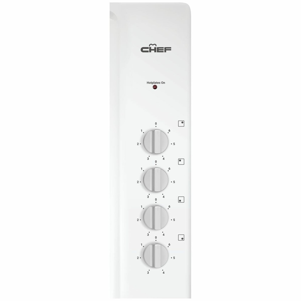 CHEF 60CM Solid cooktop White(T2 Factory Second)