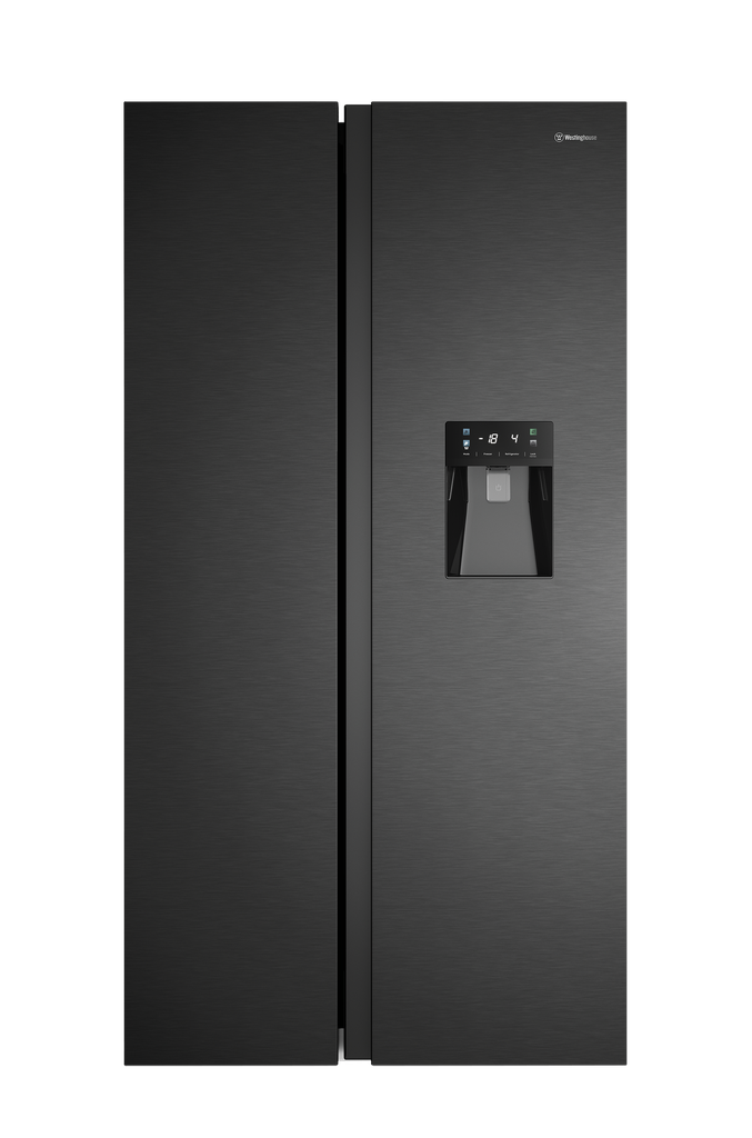 WESTINGHOUSE 624L side by side fridge - Matte Black (T2 Factory Second)  